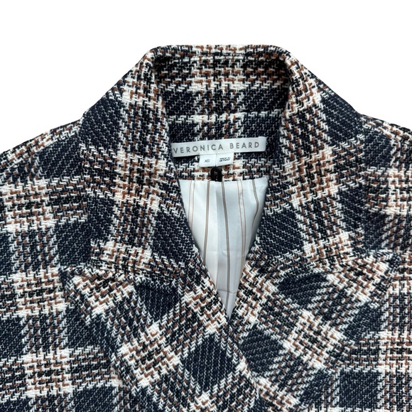 $598 VERONICA BEARD Enzo Dickey Oversized Plaid Vest Sz XS - Picture 12 of 15